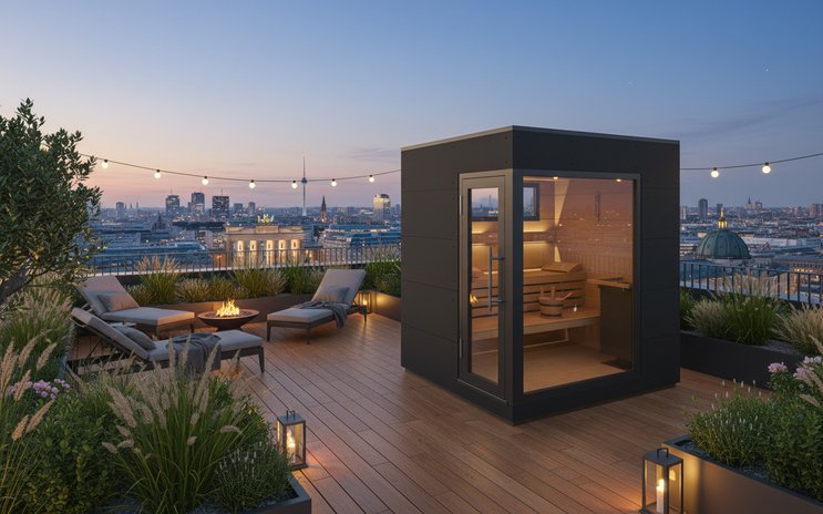 Visualisierung Arend Outdoor-Sauna